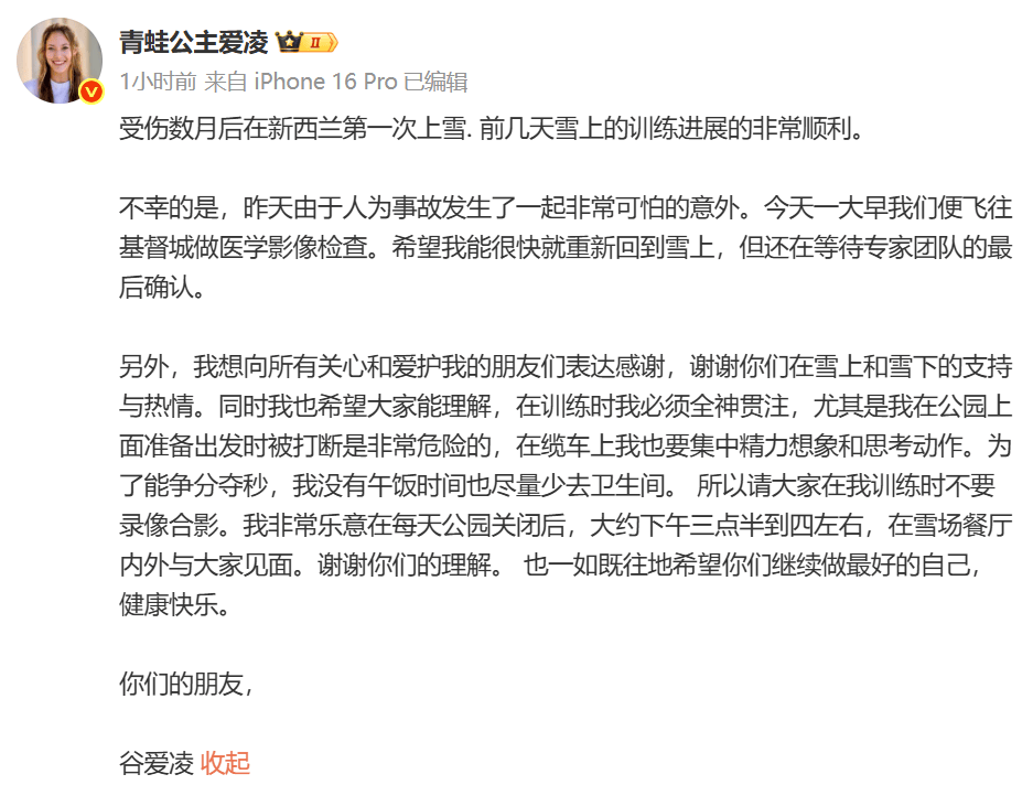 在雪场餐厅, 继续做最好, 出肩部骨折